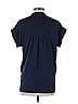Loyal Hana Blue Short Sleeve Blouse Size XS - photo 2