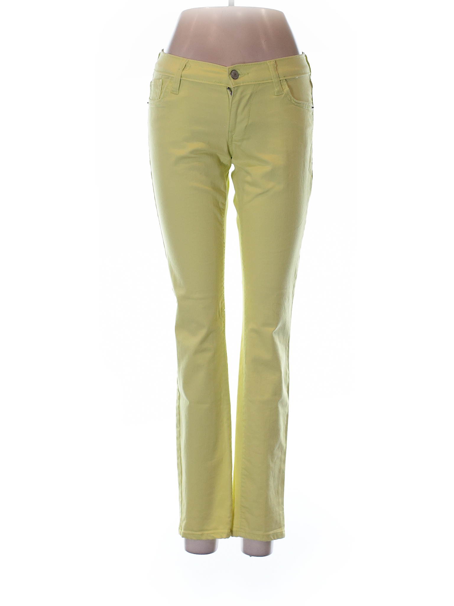 Old Navy Solid Yellow Jeans Size 4 - 68% off | thredUP
