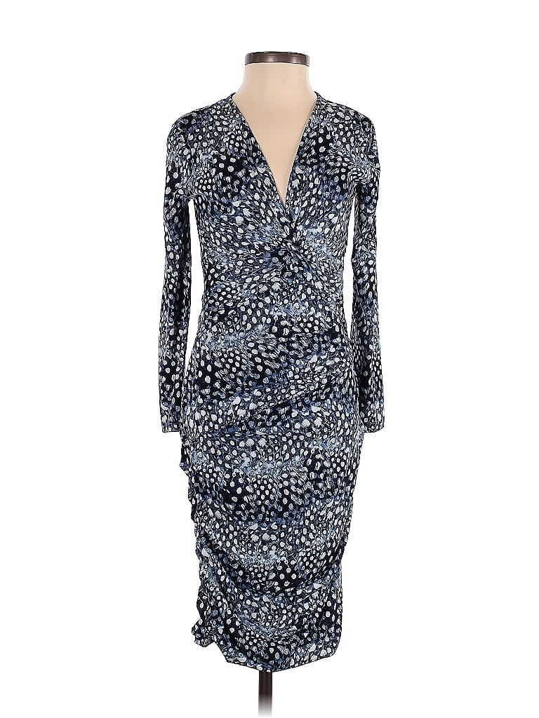 Pre-owned Bcbgmaxazria Cocktail Dress In Blue