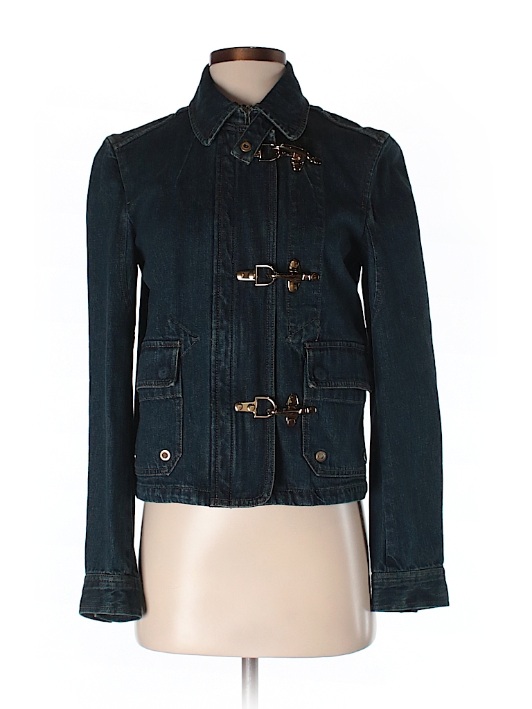 Lauren Jeans Co 100 Cotton Solid Dark Blue Denim Jacket Size S 66 Off Thredup 
