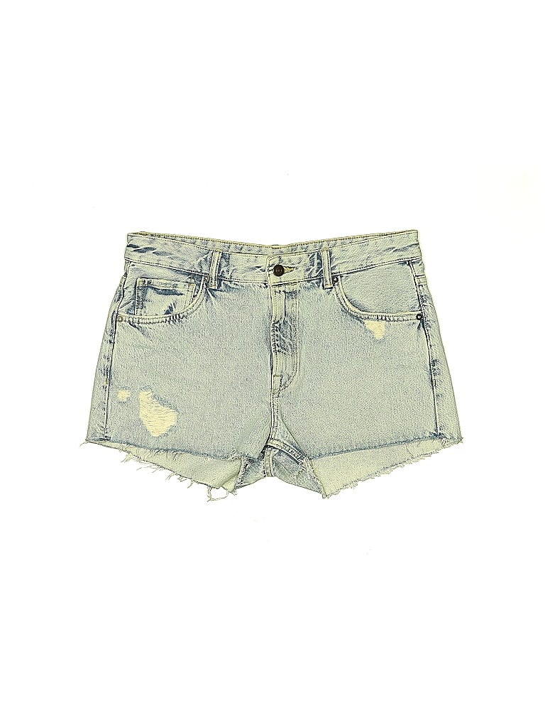 ALLSAINTS 100% Cotton Hearts Blue Denim Shorts Size 28 waist - photo 1