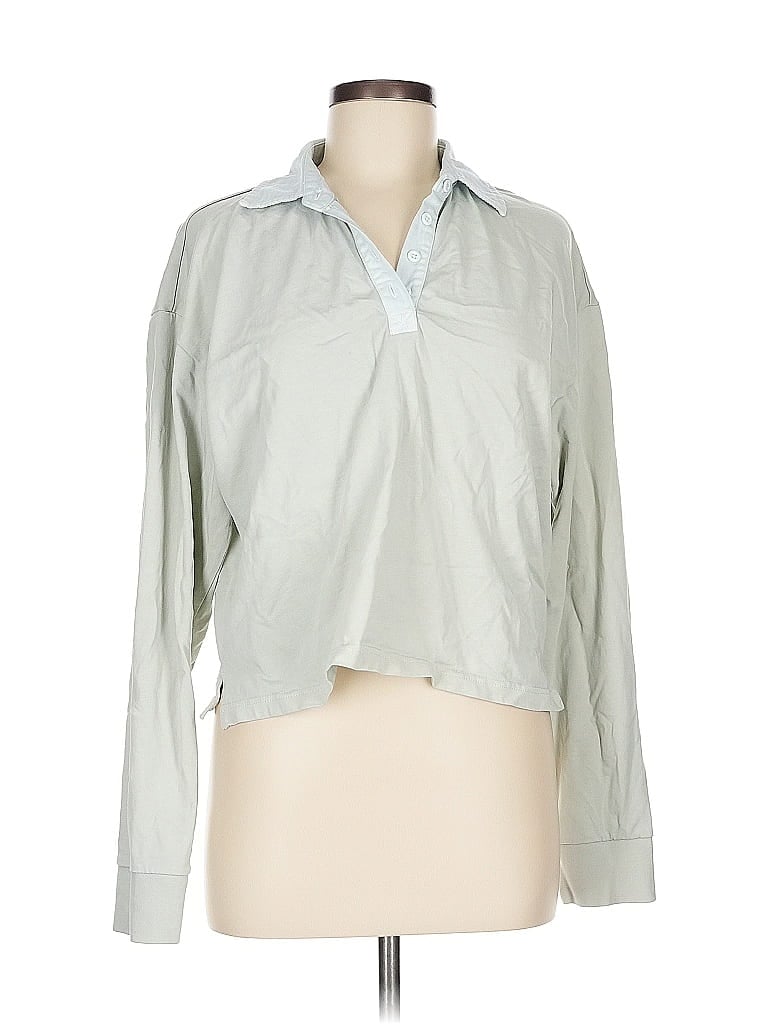 Click to view more detailed imagery on our partner's website Pre-owned Onia Long Sleeve Polo Shirt In Gray