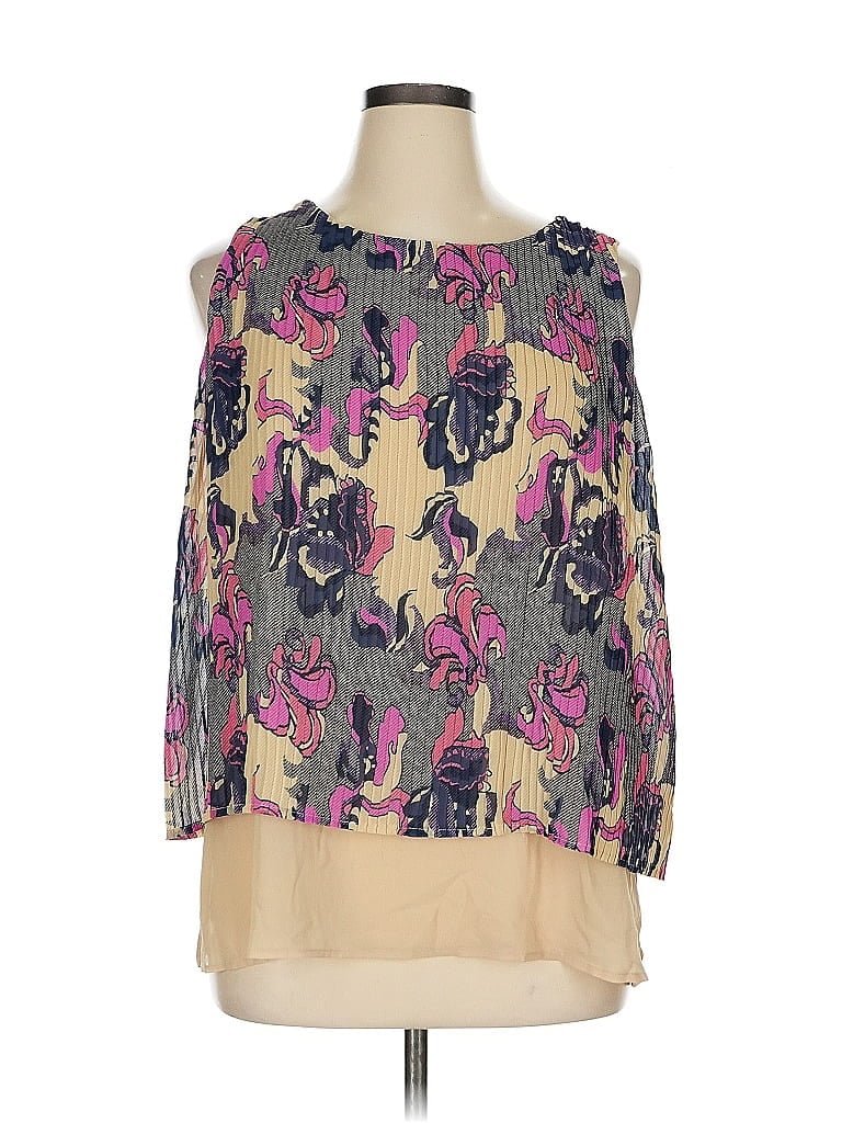 DG^2 by Diane Gilman 100% Polyester Purple 3/4 Sleeve Blouse Size XL - photo 1