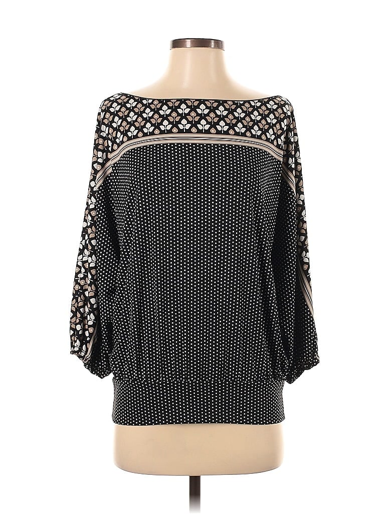 Pre-owned Max Studio 3/4 Sleeve Blouse In Black