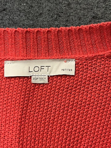 Ann Taylor LOFT 100 Cotton Red Cardigan Size XS Petite 72 off ThredUp