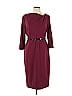 Donna Morgan Solid Burgundy Cocktail Dress Size 12 - photo 1