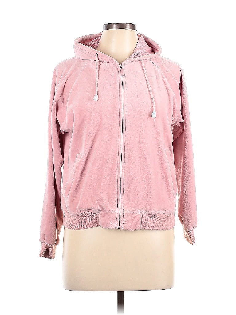 Pre-owned Johnnie B Zip Up Hoodie In Pink