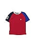 U.S. Polo Assn. Color Block Red Short Sleeve T-Shirt Size 4 - photo 1