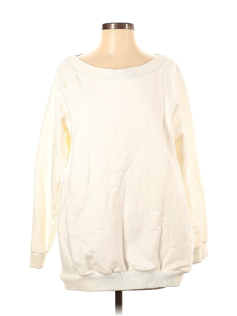 OM & AH Ivory Sweatshirt Size S - photo 1