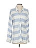 Rails Stripes Blue Long Sleeve Button-Down Shirt Size P (petite) - photo 1