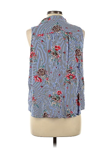 Fun2Fun Sleeveless Button-Down Shirt (view 2)
