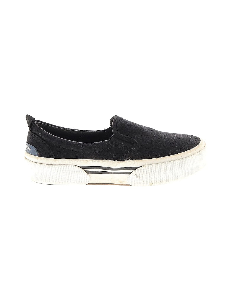 Pre-owned Sperry Top-sider® Flats Black Shoes