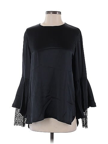 Elie Tahari Long Sleeve Silk Top (view 1)