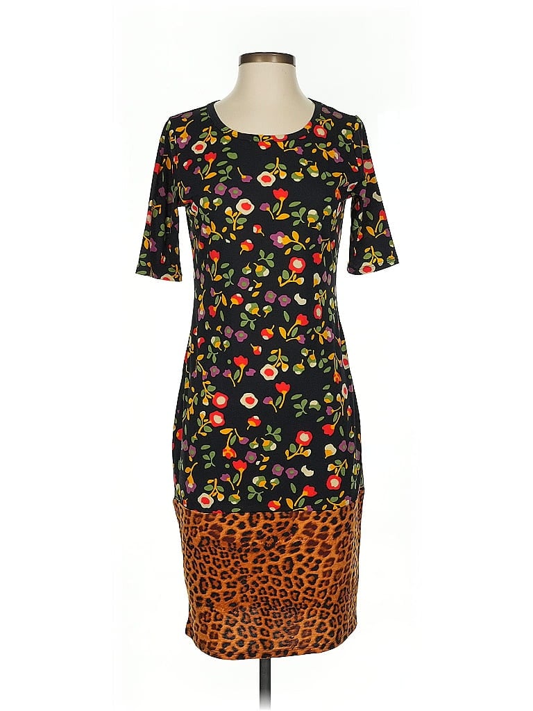 Pre-owned Lularoe Casual Dress In Black