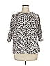 Belldini Animal Print Ivory 3/4 Sleeve Blouse Size 1X - photo 1