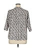 Belldini Animal Print Ivory 3/4 Sleeve Blouse Size 1X - photo 2