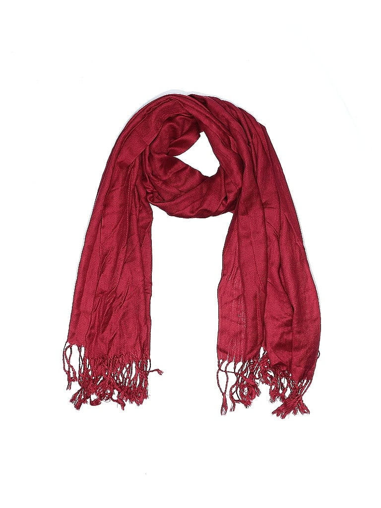 Pre-owned Assorted Brands Scarf In Red