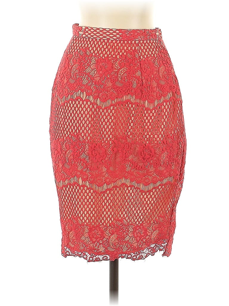 Pre-owned Stylestalker Formal Skirt In Red