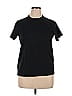 Uniqlo U 100% Cotton Solid Black Short Sleeve T-Shirt Size XXL - photo 1