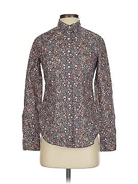 Liberty Art Fabrics for J. Crew retailer Ditsy Floral Button Up Long Sleeve Shirt Size 2