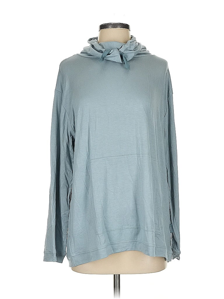 Pre-owned Assorted Brands Pullover Hoodie In Blue