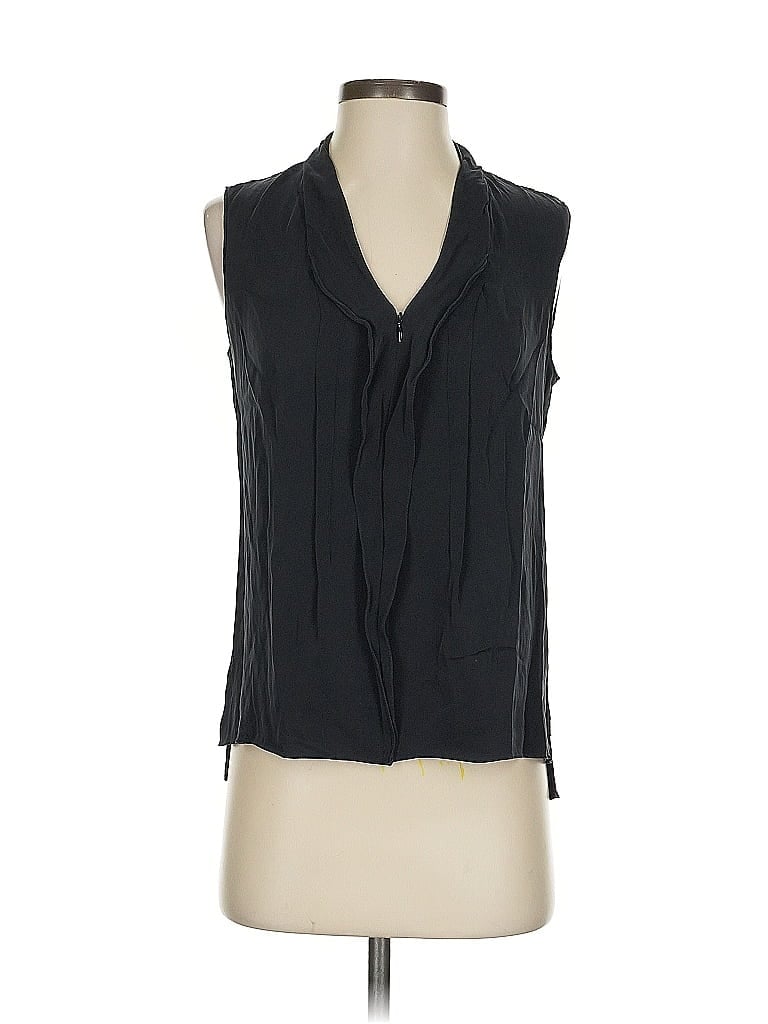 Pre-owned Elie Tahari Sleeveless Blouse In Black