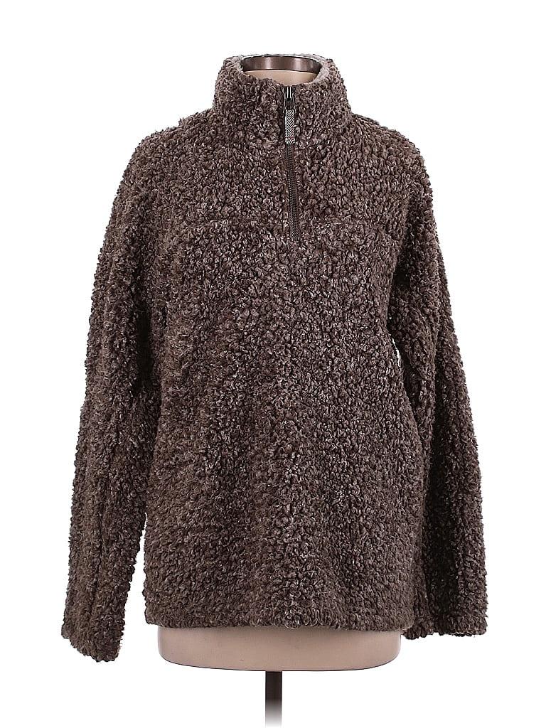Dylan 100% Polyester Brown Pullover Sweater Size S - photo 1