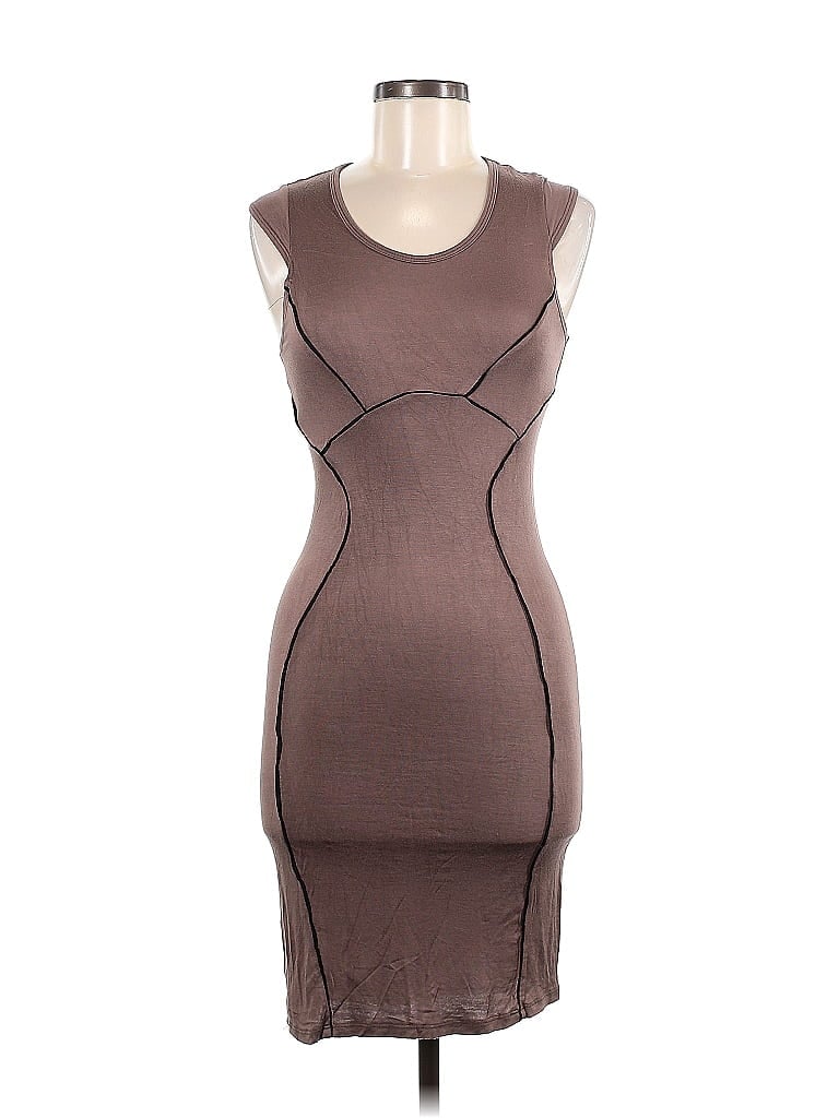 Pre-owned Go Couture Cocktail Dress In Brown