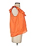 Ann Taylor 100% Polyester Orange Sleeveless Blouse Size S - photo 4
