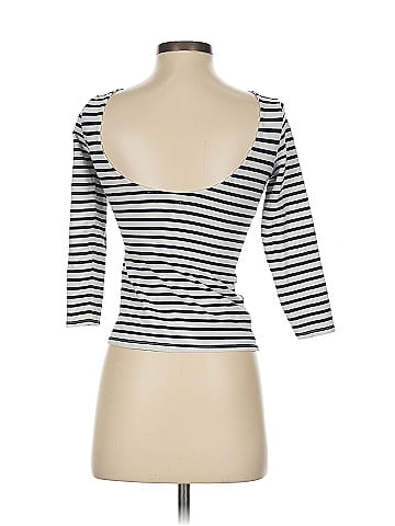 Zara W&B Collection 3/4 Sleeve T-Shirt (view 2)