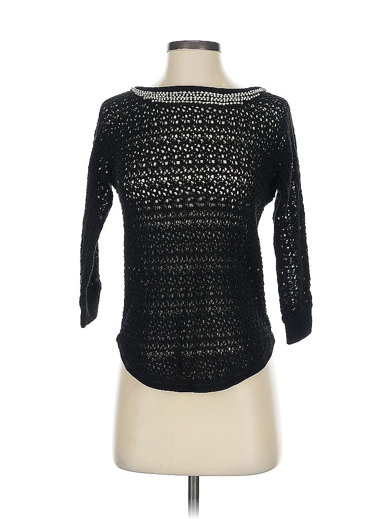 Pre-owned Express Pullover Sweater In Black