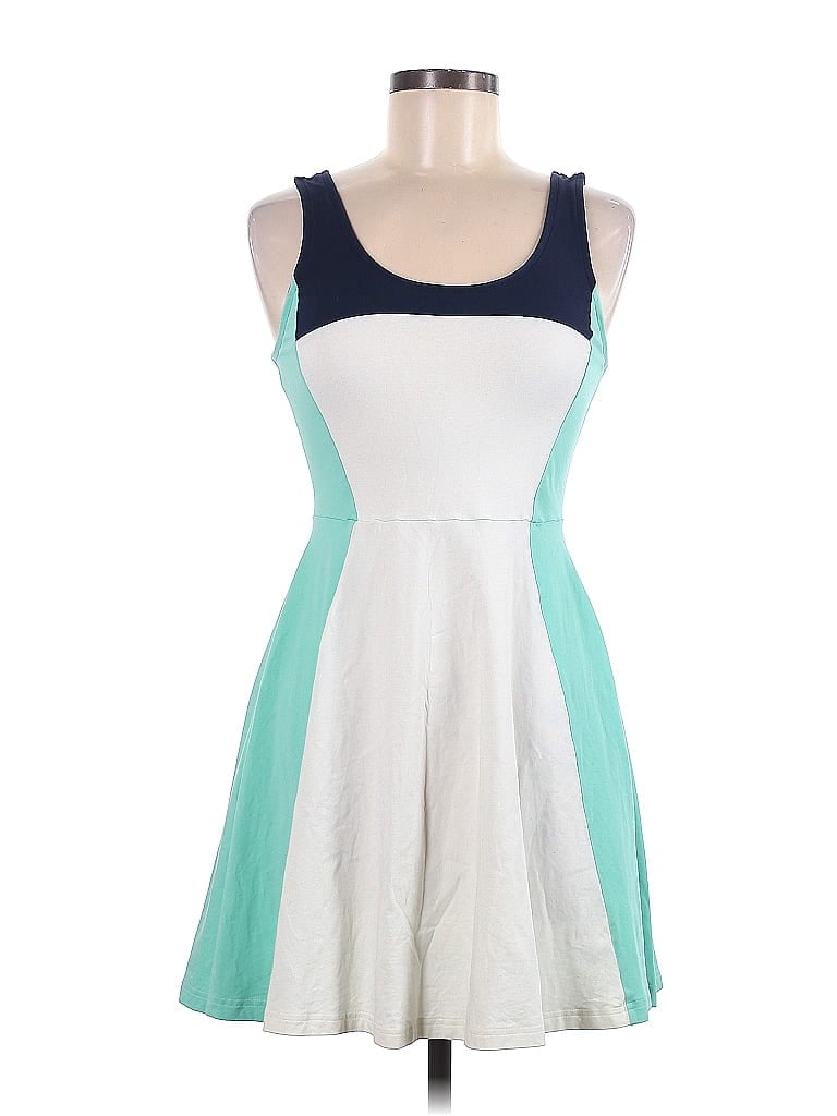 Express Outlet Color Block White Cocktail Dress Size M - photo 1