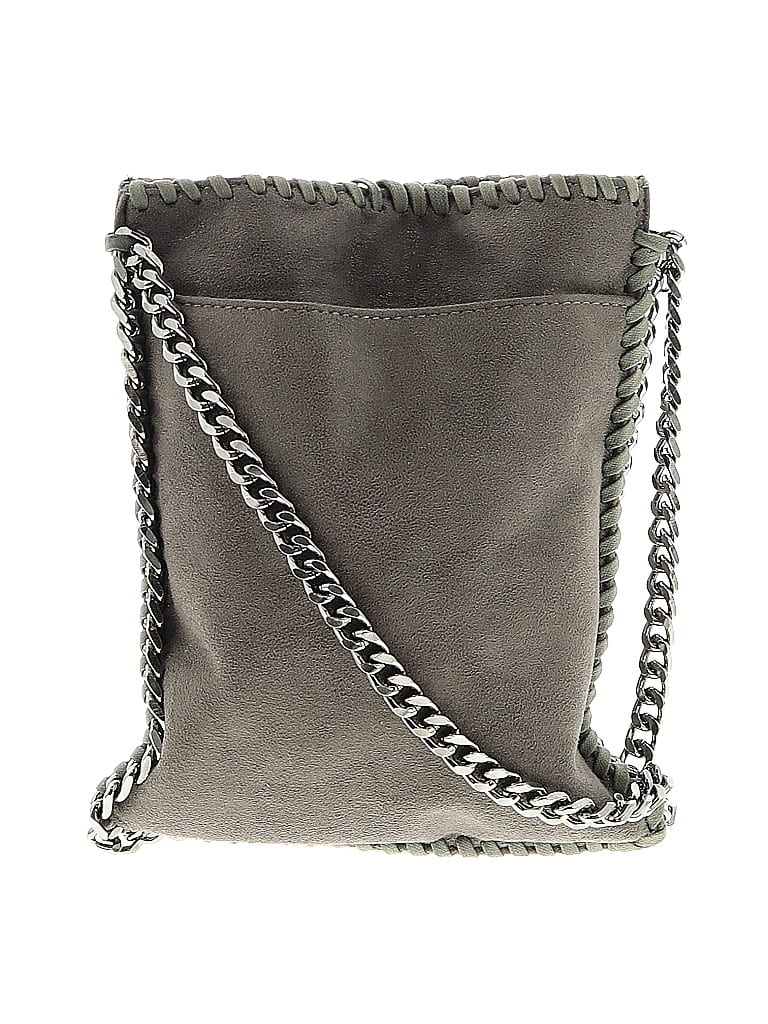 Inzi Gray Crossbody Bag One Size 67 off ThredUp