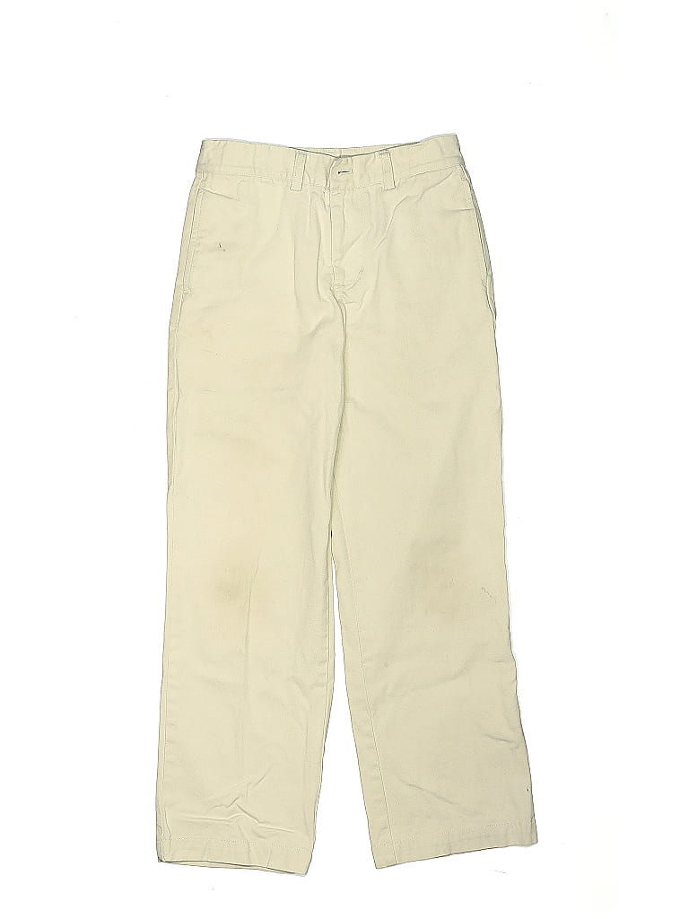 Vineyard Vines 100% Cotton Solid Ivory Khakis Size 10 - photo 1
