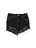 Zara Stars Black Denim Shorts Size 2 - photo 1