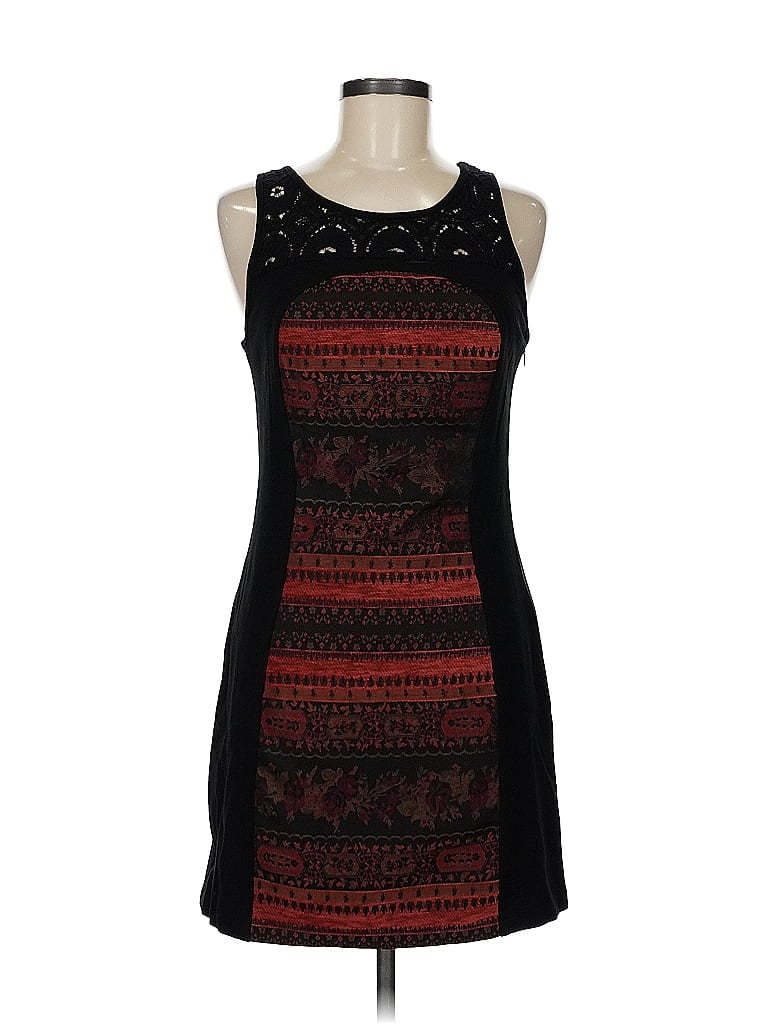 BB Dakota Graphic Black Cocktail Dress Size 6 - photo 1