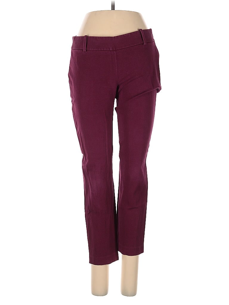 Pre-owned J.crew Factory Store Active Pants In Burgundy