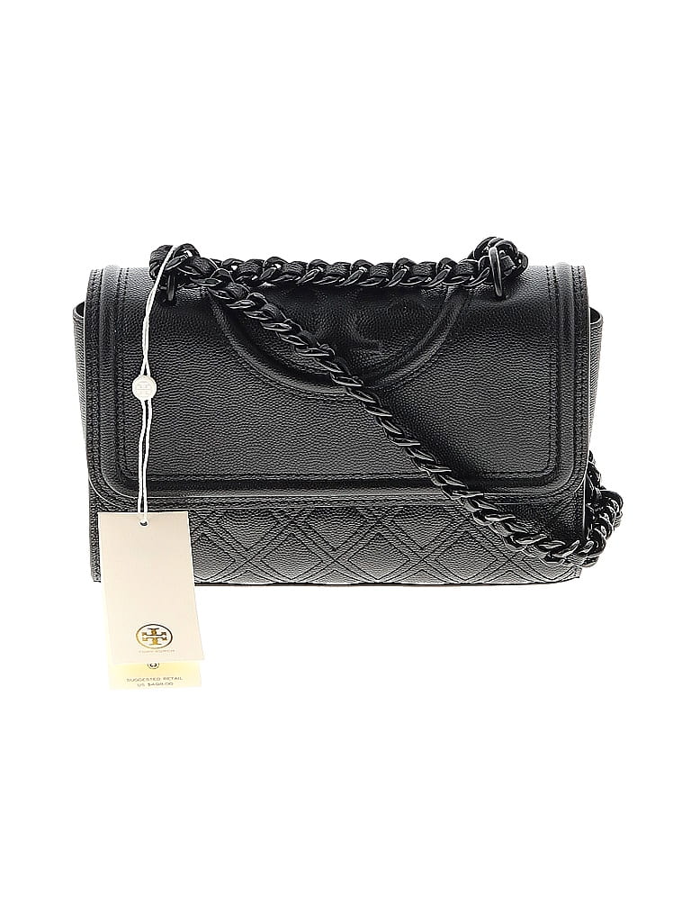 Tory Burch 100 Leather Black Leather Crossbody Bag One Size 23 off