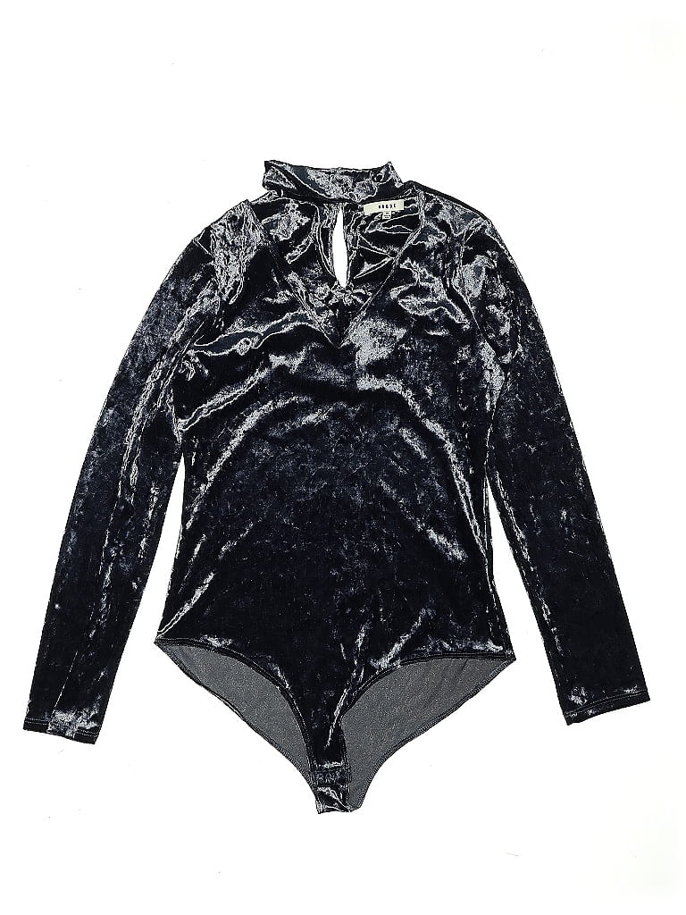 Pre-owned Ro & De Bodysuit In Silver