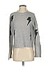 Rails Graphic Silver Gray Pullover Sweater Size XS - photo 1