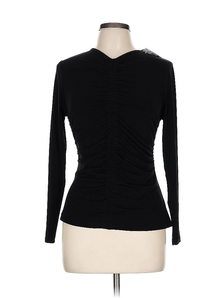 Pre-owned Michael Michael Kors Long Sleeve Top Black Turtleneck Tops