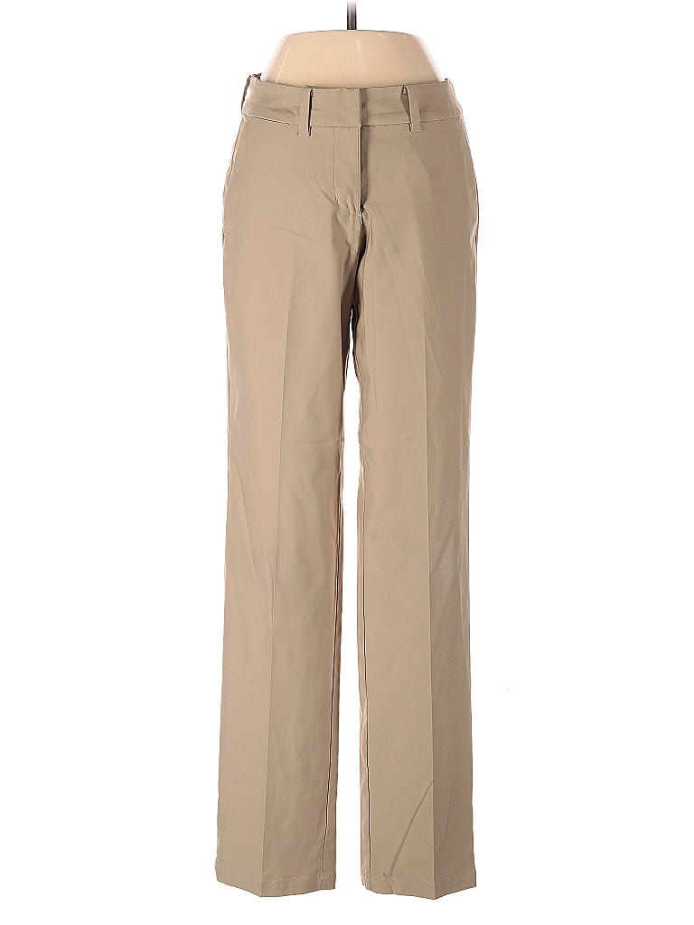 Nike Golf 100% Polyester Solid Tan Dress Pants Size 0 - photo 1