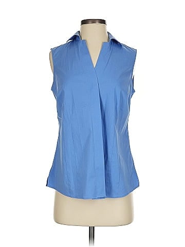 Foxcroft Sleeveless Button-Down Shirt (view 1)