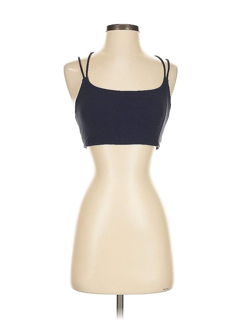 Pre-owned Athleta Tank Top Blue Strapless Neckline Tops
