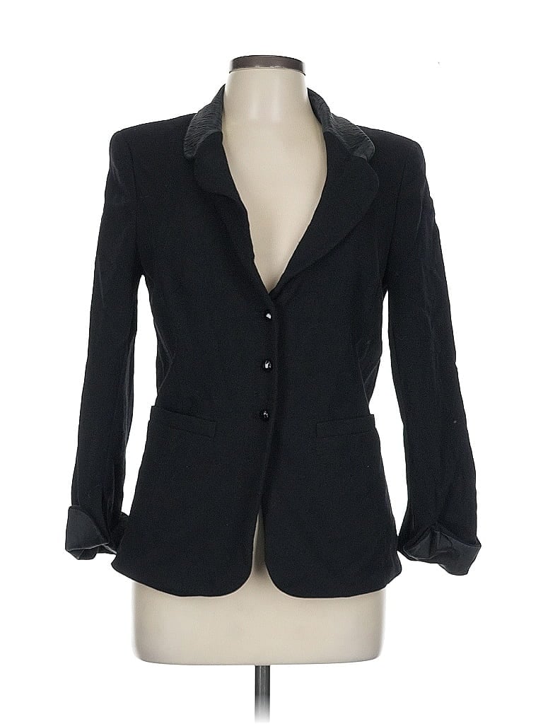 Escada 100% Wool Black Wool Blazer Size EU 42 / US 12 - photo 1
