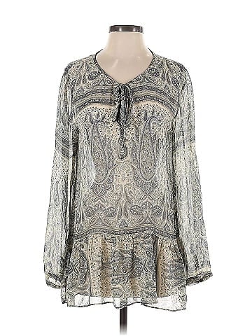 Calypso St. Barth Long Sleeve Silk Top (view 1)