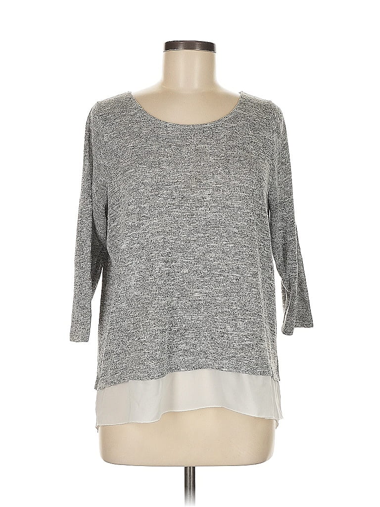 Pre-owned The Limited Outlet Pullover Sweater In Gray