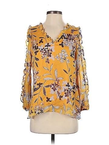 Shoshanna 3/4 Sleeve Silk Top (view 1)