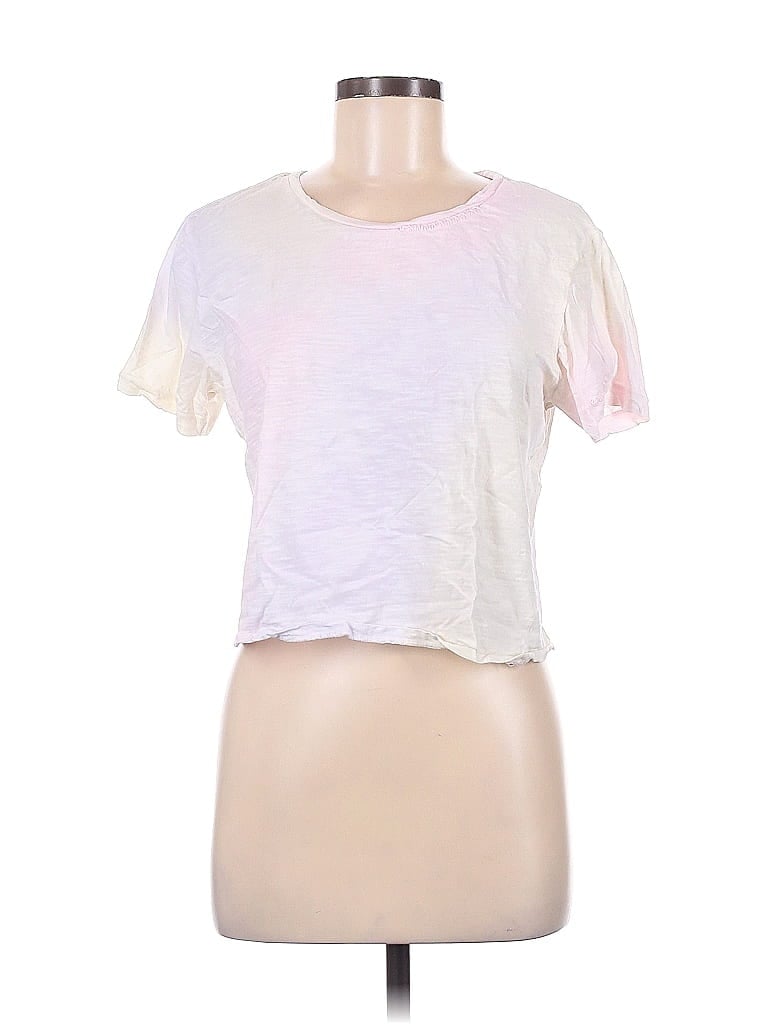 Pre-owned Loveshackfancy Short Sleeve T-shirt In White