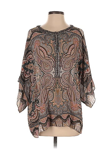 Calypso St. Barth 3/4 Sleeve Silk Top (view 1)